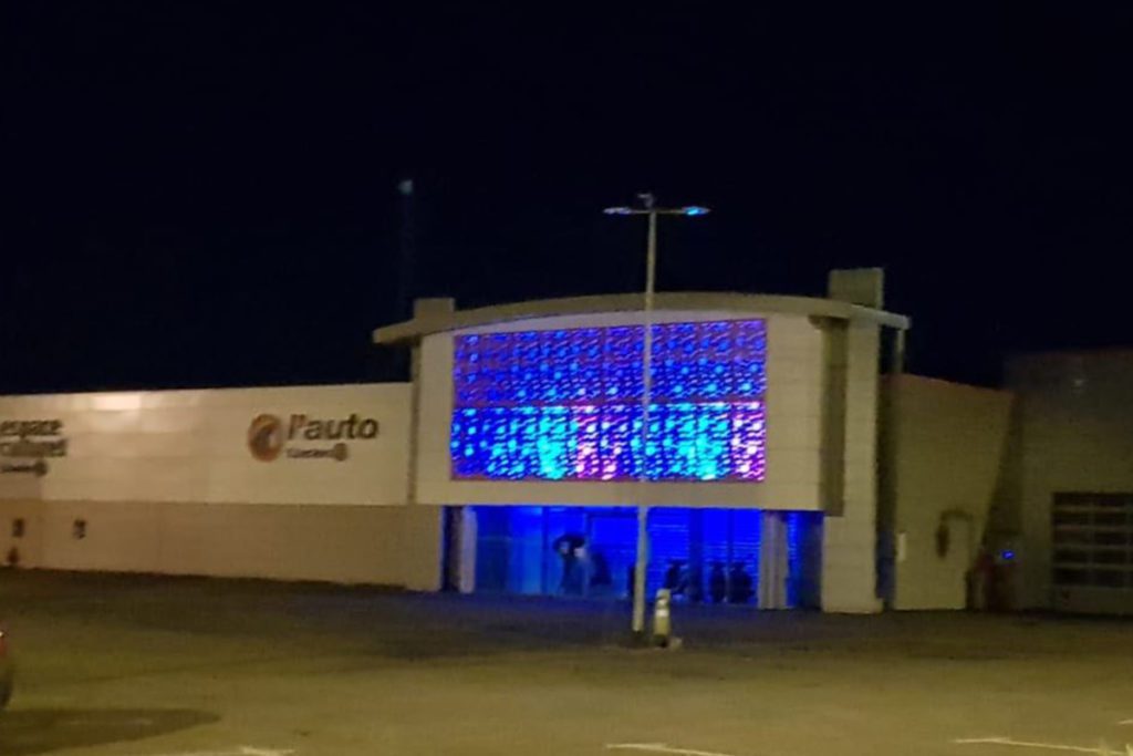 vue générale de l'éclairage de la façade